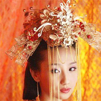 中式婚纱照新娘造型