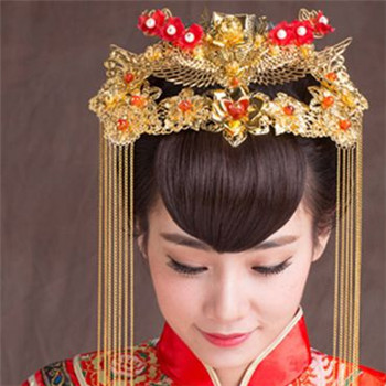 中式婚纱照新娘造型